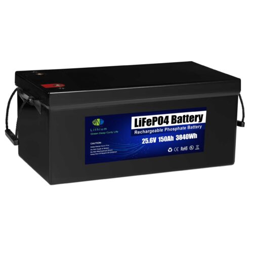 24V 25.6V 150Ah 3840Wh Lithium Ion Lifepo4 Solar Storage Battery