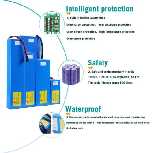 24V  18650 5s1p  Rechargeable Electric Bicycle Battery Pack