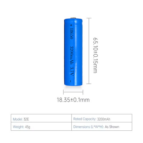 DTP18650-32E 3200mAh rechargeable 18650 battery cell manufacturer direct price - Image 2