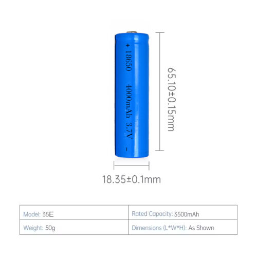 DTP18650 3500mAh rechargeable battery cell manufacturer direct price - Image 2