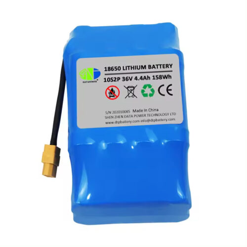 Data Power Li ion battery 18650 10S2P 36v 4.4Ah 158.4Wh overboard scooter battery pack