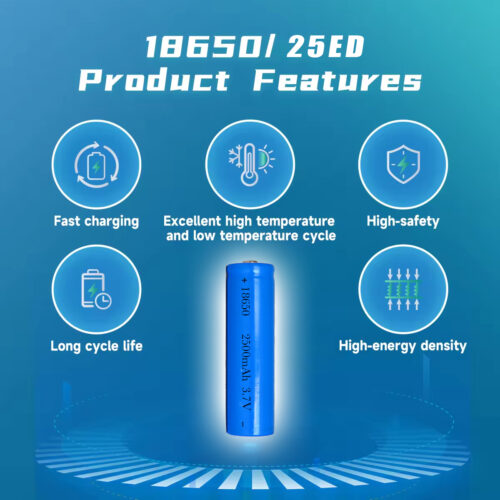 DTP18650 2500mAh 10C discharge rate rechargeable battery cell manufacturer direct price - Image 6