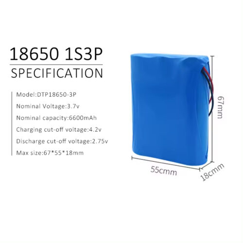 18650 1S3P 3.7V 6600mAh lion battery pack for Meridian Massage Instrument - Image 4